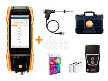 Testo 300LL røggasanalysator sæt 3 m/printe, (O2 og COH2 - 8.000 ppm)